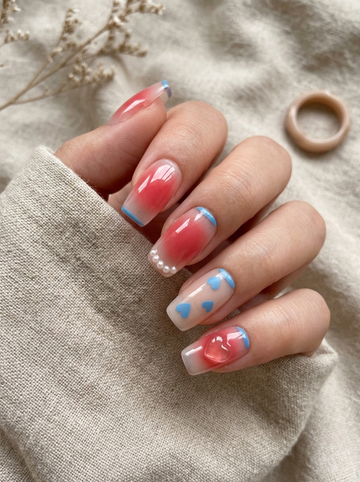 [NV-FY-024] Sky Blush Aura Heart Set